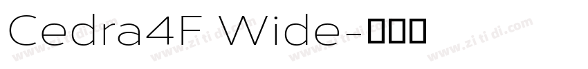Cedra4F Wide字体转换